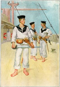 Un grupo de abordaje, c1890-c1893 de Unbekannt