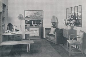 Comedor y sala de estar, 1942 de Unbekannt