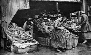 Un verdulero de Commercial Road, Londres, 1926-1927 de Unbekannt