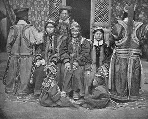 Un grupo de mongoles, 1902 de Unbekannt