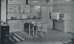 Una cocina arreglada y equipada por Heal & Son, Ltd. de Londres, 1942 de Unbekannt
