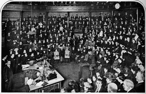 Una conferencia en la Royal Institution, Londres