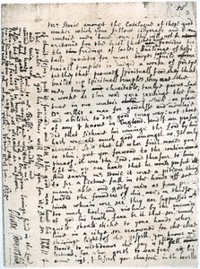 Una carta a un Sr. Storie por Oliver Cromwell, St Ives, 11 de enero, 1635-1636, 1899