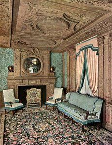 Una sala de estar durante el reinado de Luis XIII, Hôtel Marion du Fresne, Saint-Malo, Francia, 1938 de Unbekannt