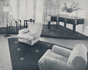 Un salón, diseñado y realizado por Ian Henderson & Co., Londres, 1935 de Unbekannt