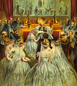 Un matrimonio real, c1850 de Unbekannt