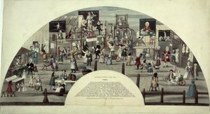 Una escena de la Feria de Bartholomew, siglo XVIII de Unbekannt