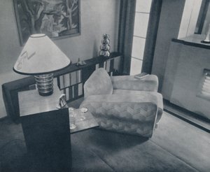 Una pequeña habitación diseñada y amueblada por Michael Dawn, Bedford, Inglaterra, 1935 de Unbekannt