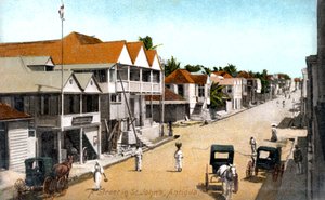 Una calle en St. Johns, Antigua, c. 1900s de Unbekannt