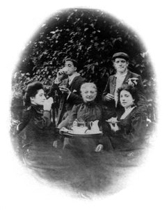 Una fiesta de té, San Francisco, California, EE.UU., principios del siglo XX