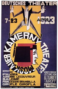 Una gira aún del Teatro de Cámara de Moscú, 1923