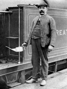 Un conductor de tren, Londres, 1926-1927
