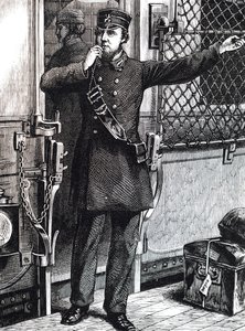 Un guardia de tren