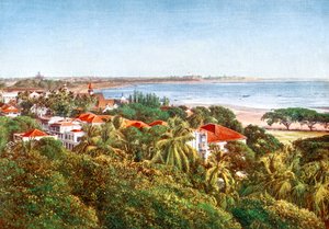 Una vista desde la cresta, Bombay, India, principios del siglo XX de Unbekannt