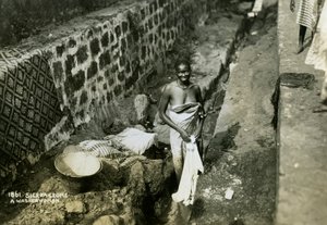 Una lavandera, Sierra Leona de Unbekannt