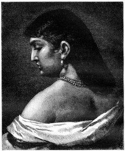 Una mujer de Trastevere, Roma, Italia, siglo XIX de Unbekannt
