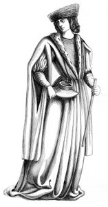 Un joven noble de la corte del Rey Carlos VIII de Francia, siglo XV, 1849 de Unbekannt