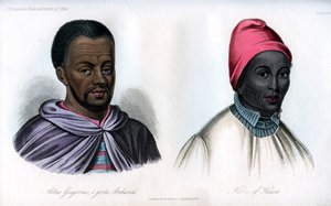 Abbas Gregorius y un nativo de Hausa, 1848 de Unbekannt