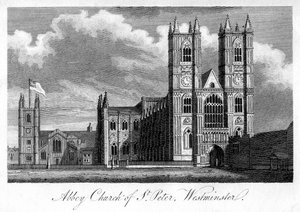 Iglesia Abadía de San Pedro, Westminster, Londres, 1805