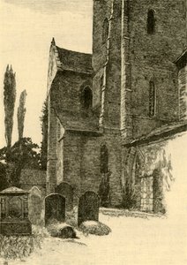 Iglesia de Abbey Dore - Exterior, 1898 de Unbekannt