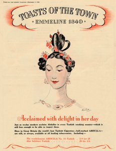 Aclamada con deleite en su día, Brindis de la Ciudad - Emmeline 1840, 1940 de Unbekannt
