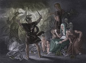 Acto IV Escena i de Macbeth, Siglo XIX de Unbekannt