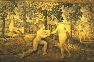 Adán y Eva. La Tentación, siglo XVI, siglo XX de Unbekannt