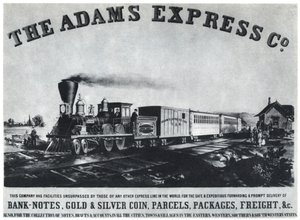 Anuncio de Adams Express Company de Unbekannt