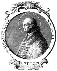 Adeodato I, Papa de la Iglesia Católica de Unbekannt