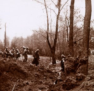 Avance en el Ailette, norte de Francia, c1918 de Unbekannt