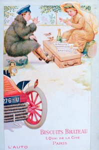 Anuncio de Biscuits Brateau, c1900s de Unbekannt