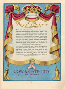 Anuncio para Cow & Gate Ltd., 1951 de Unbekannt