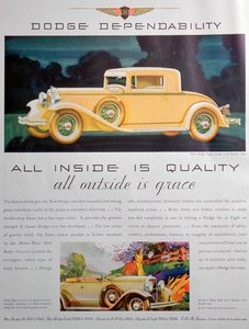Anuncio de coches Dodge, 1931 de Unbekannt