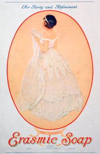 Anuncio de jabón Erasmic, 1920 de Unbekannt