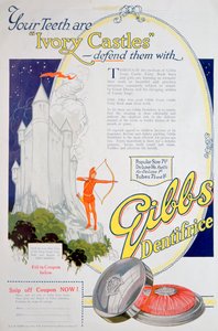 Anuncio de Dentífrico Sólido de Gibbs, 1922