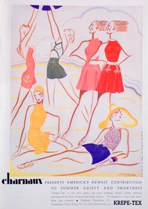 Anuncio de trajes de baño Krepe-Tex, 1935 de Unbekannt