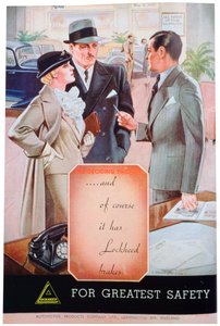 Anuncio de frenos de coche Lockheed por Automotive Products de Leamington Spa