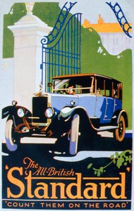 Anuncio de coches Standard, 1920s de Unbekannt