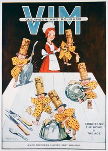 Anuncio de limpiador y pulidor Vim, 1919 de Unbekannt