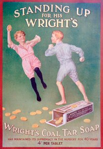 Anuncio de jabón de alquitrán de carbón de Wright, 1909 de Unbekannt