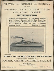 Anuncio de los vapores de Ellermans, 1936 de Unbekannt