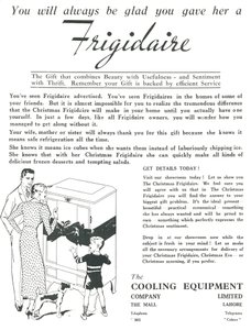 Anuncio de refrigeradores Frigidaire, 1936 de Unbekannt