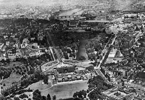Vista aérea del Palacio de Buckingham, Londres, 1926-1927 de Unbekannt