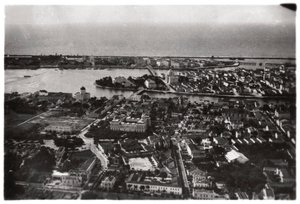 Vista aérea de Recife, Brasil, desde un Zeppelin, 1930-1933 de Unbekannt
