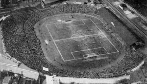 Vista aérea de Stamford Bridge, estadio del Chelsea Football Club, Londres, c1922