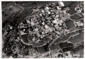 Vista aérea de las alturas alrededor de Jerusalén, Palestina, desde un Zeppelin, 1931 1933 de Unbekannt