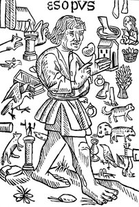 Esopo, fabulista griego, c1480 de Unbekannt