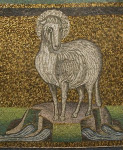Agnus Dei, Bizantino, original de principios del siglo XX fechado en el siglo VI