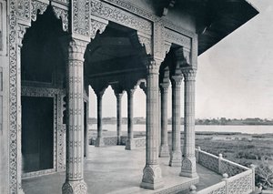Agra. Balcón de la Torre del Jazmín, c1910 de Unbekannt