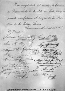 Acuerdo llamando a la anexión, 1869, años 1920 de Unbekannt